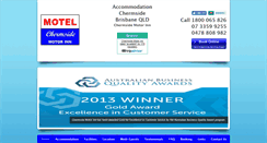 Desktop Screenshot of chermsidemotorinn.com.au